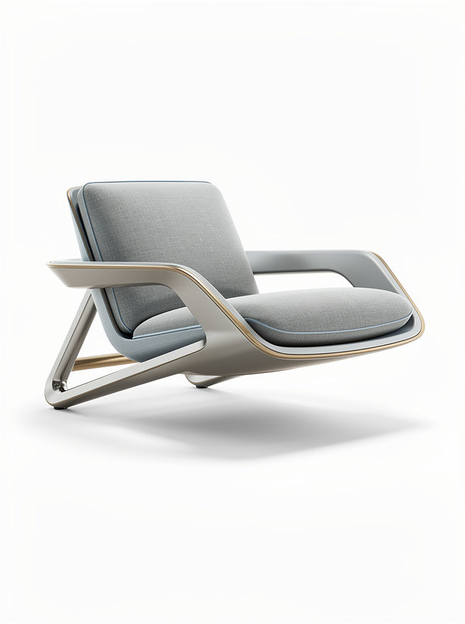 Nowoczesny fotel z minimalistycznym designem i ergonomicznym kształtem.